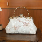 Beth and Brian Qipao-CY Hand-made, Floral embroidery, Chinese style Qipao bag