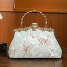 Beth and Brian Qipao-CY Hand-made, Floral embroidery, Chinese style Qipao bag