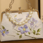 Beth and Brian Qipao-CY Hand-made, Floral and butterfly embroidery, hand-made Chinese Style Qipao bag