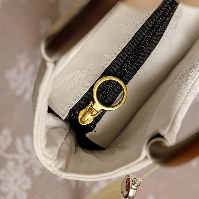 Beth and Brian Qipao-CY Hand-made, Floral embroidery, Chinese style Qipao bag