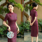 Beth and Brian Qipao-SYK Old Shanghai style, plus size midi Cheongsam