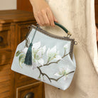 Beth and Brian Qipao-CY Hand-made, Floral embroidery, hand-made Chinese Style Qipao bag