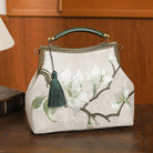 Beth and Brian Qipao-CY Hand-made, Floral embroidery, hand-made Chinese Style Qipao bag