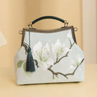 Beth and Brian Qipao-CY Hand-made, Floral embroidery, hand-made Chinese Style Qipao bag