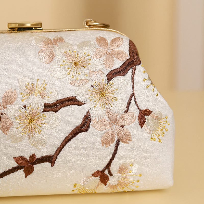 Beth and Brian Qipao-CY Hand-made, floral embroidery, hand-made Chinese Style Qipao bag
