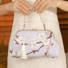 Beth and Brian Qipao-CY Hand-made, floral embroidery, hand-made Chinese Style Qipao bag