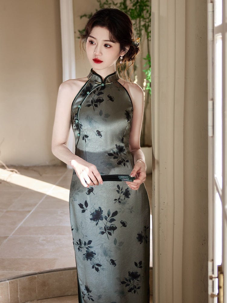 Beth and Brian Qipao-YG New Chinese style (新中式), sleeveless midi Cheongsam