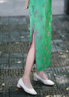 Beth and Brian Qipao-XL New Chinese style (新中式), jacquard midi Cheongsam