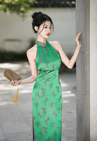 Beth and Brian Qipao-XL New Chinese style (新中式), jacquard midi Cheongsam