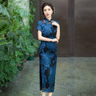 Beth and Brian Qipao-ZQYS Summer collection, floral midi Cheongsam for mother