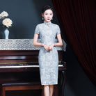 Beth and Brian Qipao-YSD Summer collection, midi Cheongsam for mother