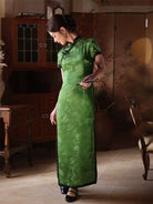 Beth and Brian Qipao-JD Old Shanghai style, 19 mome mulberry silk, high-end long Cheongsam