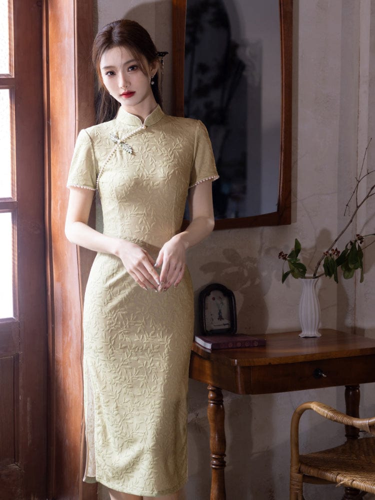 Beth and Brian Qipao-MYJ Summer collection, daily midi Cheongsam
