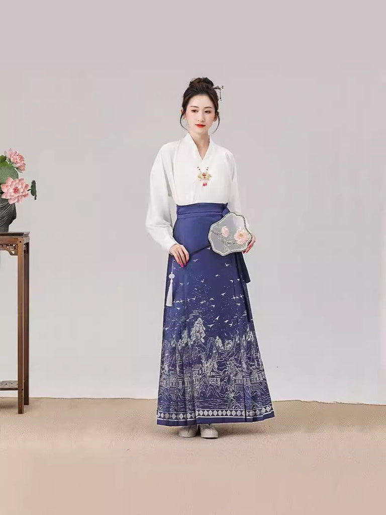 Beth and Brian Qipao-LZ Ming Dynasty, long MaMian Qun set 馬面裙套裝