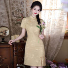 Beth and Brian Qipao-ZQYS Summer collection, cotton short Cheongsam