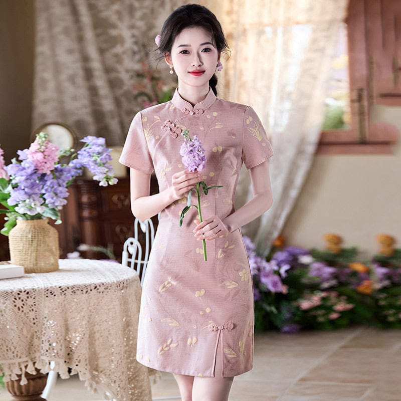 Beth and Brian Qipao-ZQYS Summer collection, cotton short Cheongsam