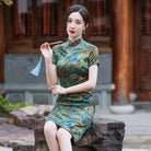 Beth and Brian Qipao-WXG Old Shanghai style, 19 mome mulberry silk, high-end midi Cheongsam