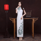 Beth and Brian Qipao-GYG Chinese Sequins prom dress, Triacetate Chinese evening Cheongsam