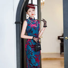 Beth and Brian Qipao-NL Old Shanghai style, plus size, floral long Cheongsam