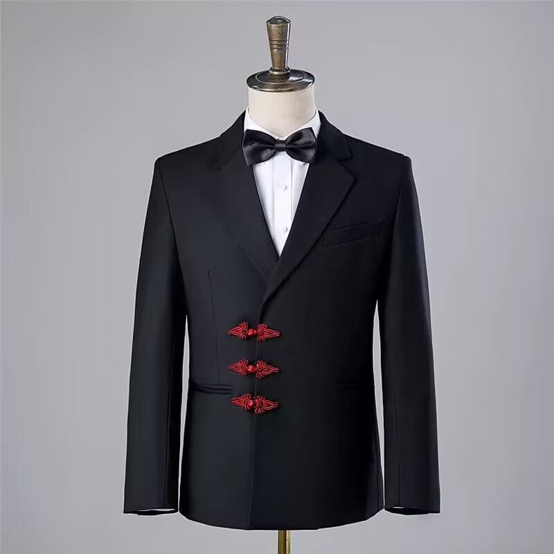 Beth and Brian Qipao-YHZ Men’s Photography Studio tang suit set, Suzhou Style Traditional Frog Button Outfit