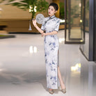 Beth and Brian Qipao-QCYJ Floral pattern, plus size long Cheongsam for mother