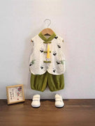 Beth and Brian Qipao-XH Chinese outfit for baby, panda pattern baby Tang suit set&Qipao