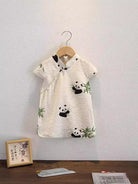 Beth and Brian Qipao-XH Chinese outfit for baby, panda pattern baby Tang suit set&Qipao