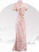 Beth and Brian Qipao-KB Mermaid jacquard midi Cheongsam