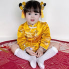 Beth and Brian Qipao-JNF Chinese outfit for baby, floral embroidery baby Tang Jumpsuit