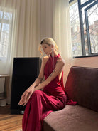 Beth and Brian Qipao-GSH New Chinese style (新中式), halter fishtail Cheongsam