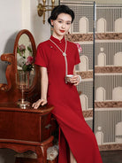 Beth and Brian Qipao-JD Qipao for wedding, red long Cheongsam