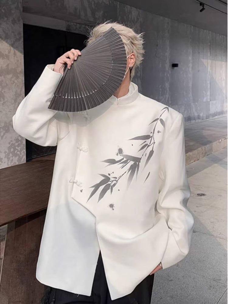 Beth and Brian Qipao-ESS Men's Chinese tunic Suit Jacket, bamboo Chinese style tang suit Jacket