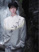 Beth and Brian Qipao-ESS Men's Chinese tunic Suit Jacket, bamboo Chinese style tang suit Jacket