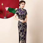 Beth and Brian Qipao-QCYJ Sequins Chinese prom dress, Sequins evening long Cheongsam