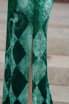 Beth and Brian Qipao-GSJ Sleeveless, water-drop collar, velvet long Cheongsam