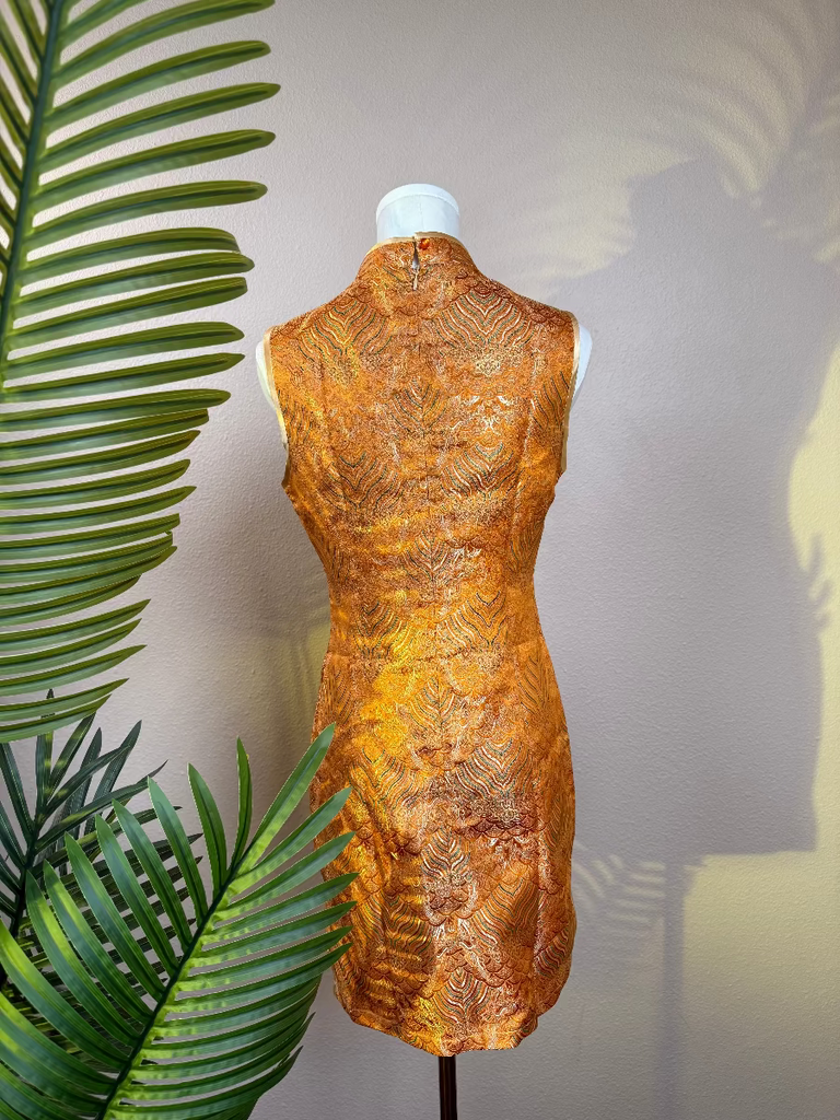 Beth and Brian Qipao-Exclusivedesigner Exclusive designer collection, floral black mini Qipao