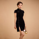 Beth and Brian Qipao - SD Exclusive designer collection, black mini Qipao
