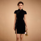 Beth and Brian Qipao - SD Exclusive designer collection, black mini Qipao