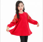 Beth and Brian Qipao-XJB Parent-child outfit, auspicious clouds and blessing pattern Family Matching Set