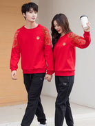 Beth and Brian Qipao-XJB Parent-child outfit, auspicious clouds and blessing pattern Family Matching Set