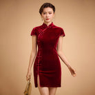 Beth and Brian Qipao - Exclusive Exclusive designer collection, black mini Qipao