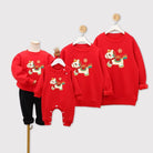 Beth and Brian Qipao-WBE Parent-child Chinese outfit, Lucky Little White Horse Embroidery, Family Matching Set