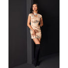 Beth and Brian Qipao - FL Jacquard High-end Mini Qipao With Frog Buttons & Contrast Piping