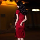Beth and Brian Qipao-YDY Floral pattern, jacquard cotton fabric, plus size Cheongsam