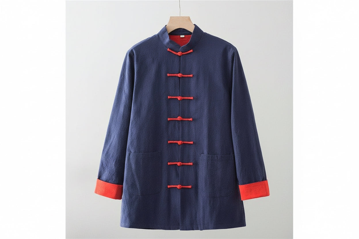 Beth and Brian Qipao-SY Cotton&linen fabric Tang suit set