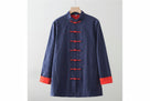 Beth and Brian Qipao-SY Cotton&linen fabric Tang suit set