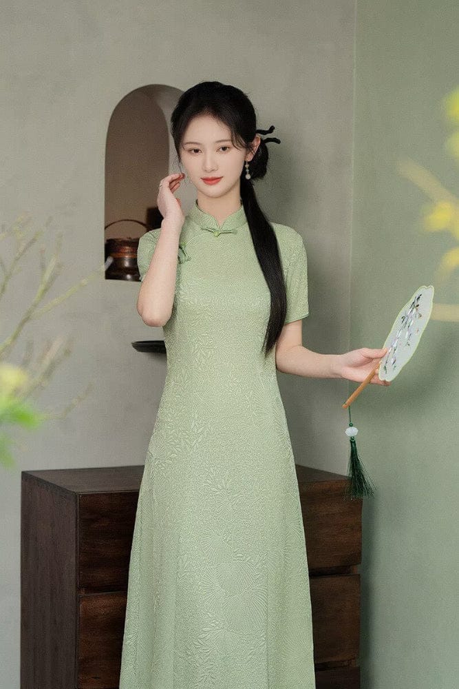 Beth and Brian Qipao-SYG Elena Romance A-line midi Cheongsam