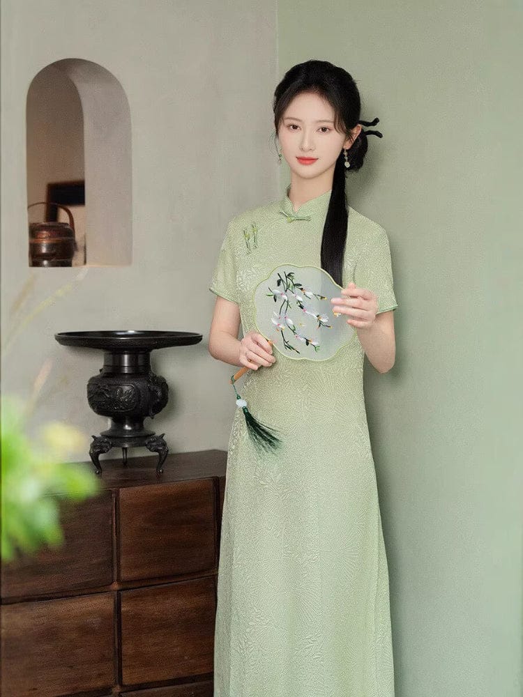 Beth and Brian Qipao-SYG Elena Romance A-line midi Cheongsam