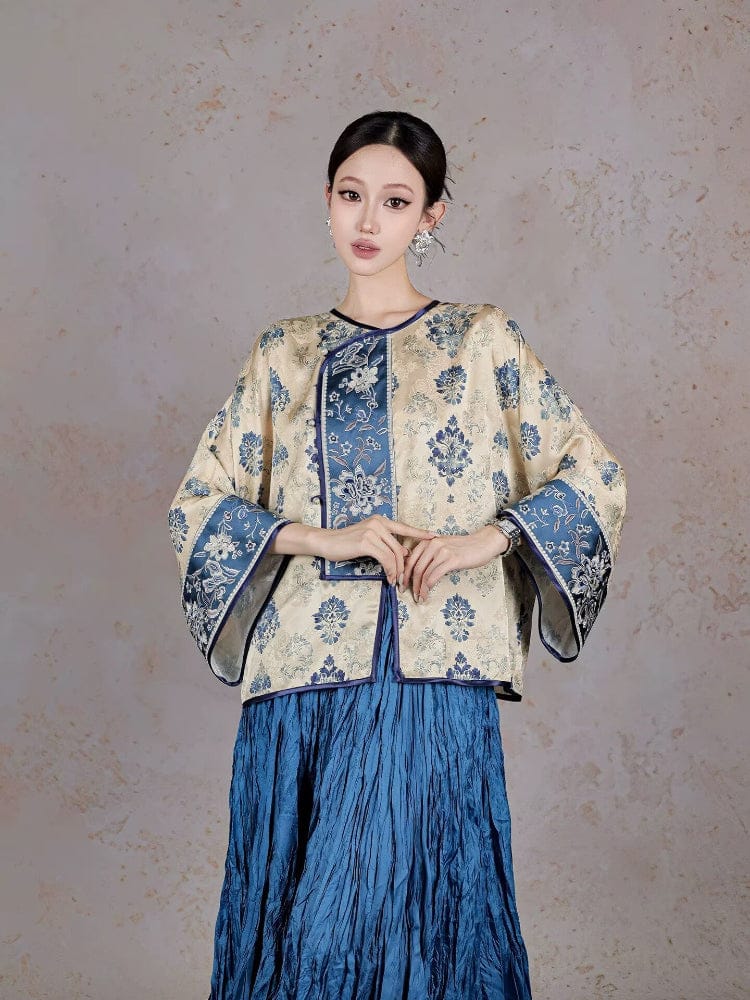 Beth and Brian Qipao-BD Elena Spectacular Loose-Fitting Cheongsam Coat