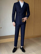Beth and Brian Qipao-HFX Chinese Style Button Knot Evening Suit Set